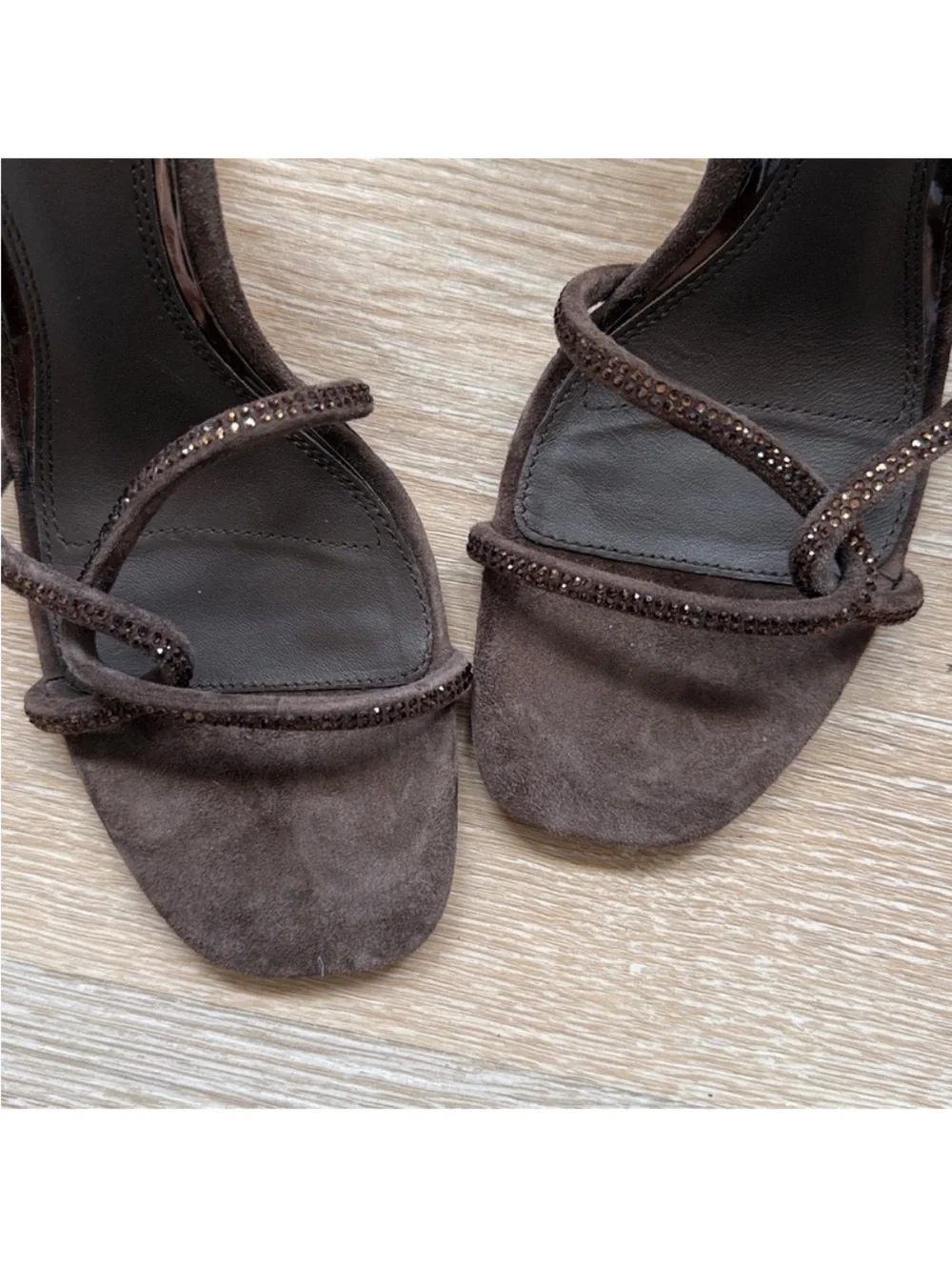 Paige Scottie Ankle Strap Chocolate Brown Sandals NWT 8